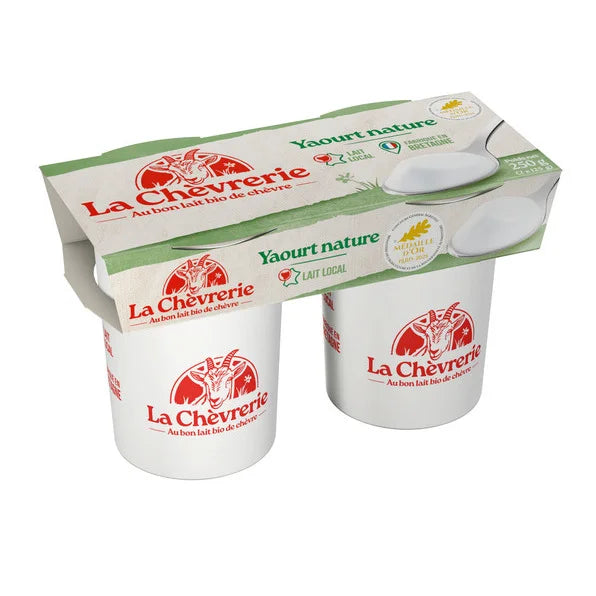 Yaourt chevre nature 2x125 g