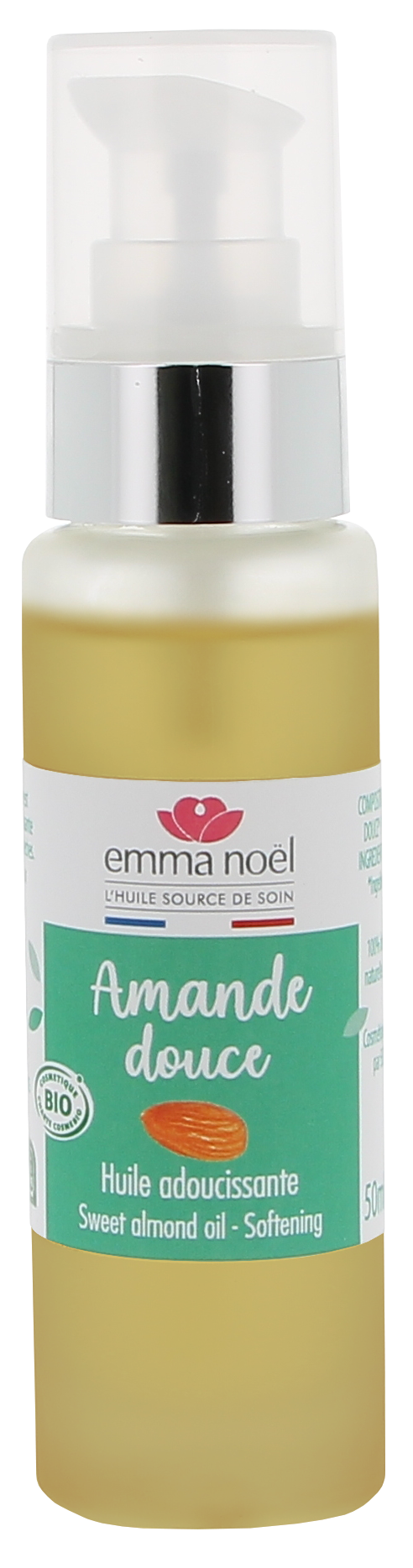 Emma Noël -- Huile vierge d'amande douce bio - 50 mL