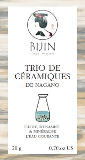 Bijin -- Trio de ceramiques filtrant - 20g